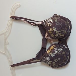 NWT Body by Victoria Lined Demi Bra in Lace Size 34C